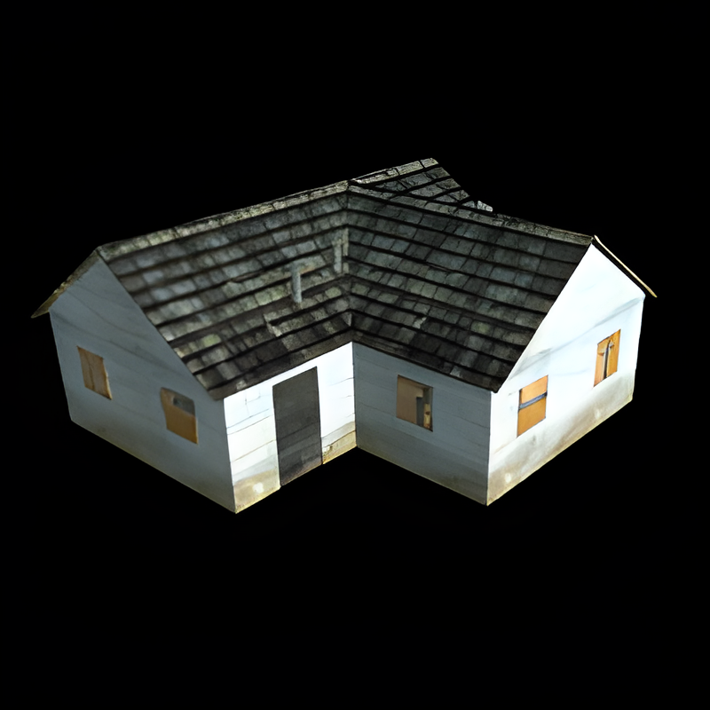 White Double A-frame House #1