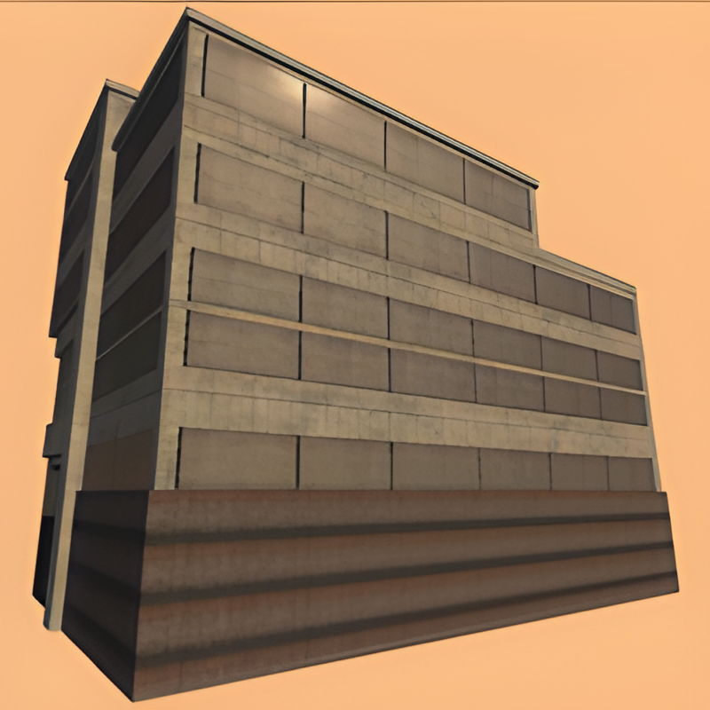 Four-Story Building (no interior)