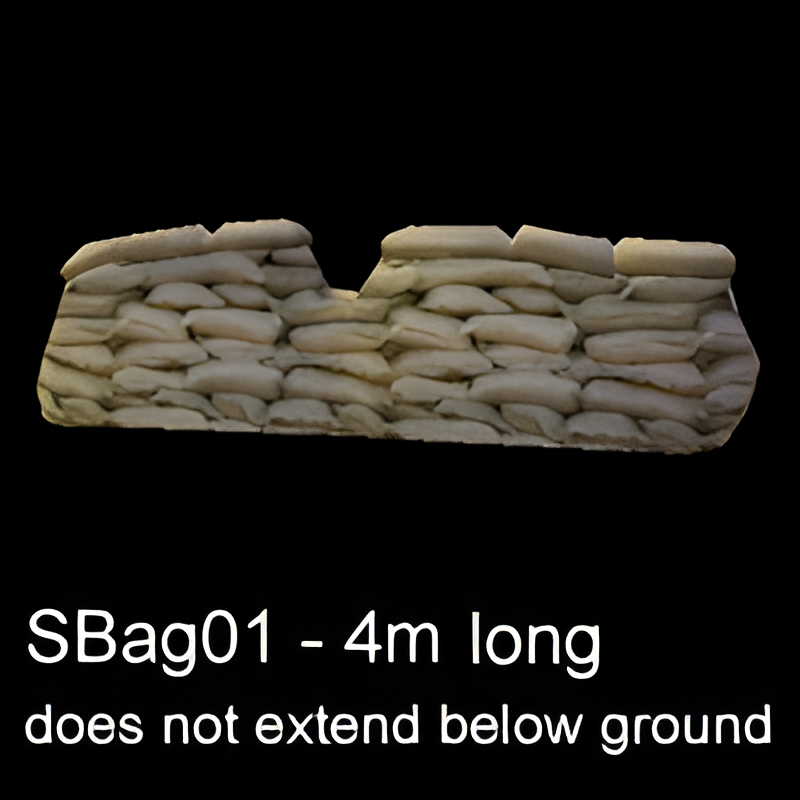 Sandbag Wall #1 (4m- no skirt)