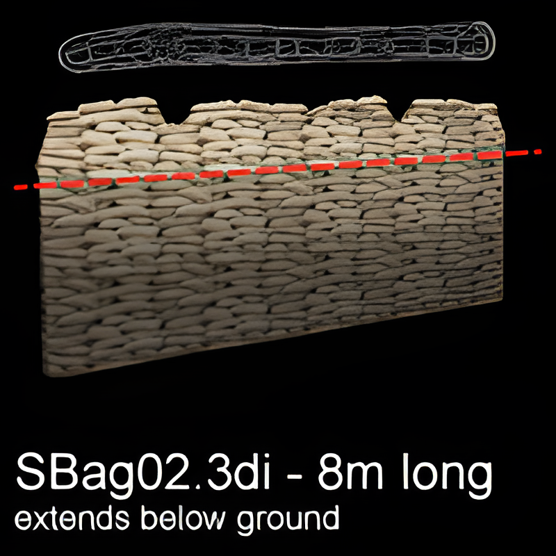 Sandbag Wall #2 (8m)