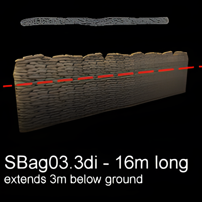 Sandbag Wall #3 (16m)