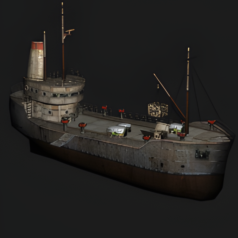 Large Cargo Ship (w/ interior)