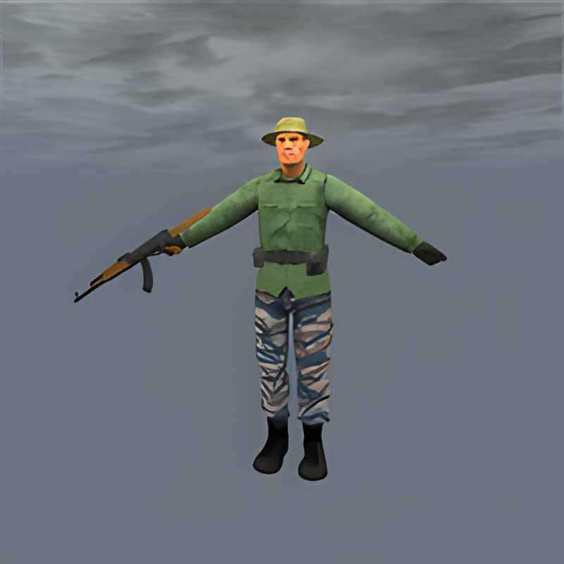 Russian Mercenary #1 w/ AK-47