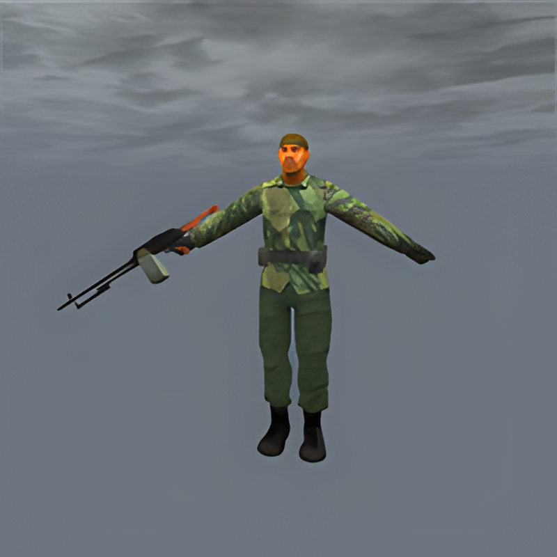 Russian Mercenary #2 w/ PKM