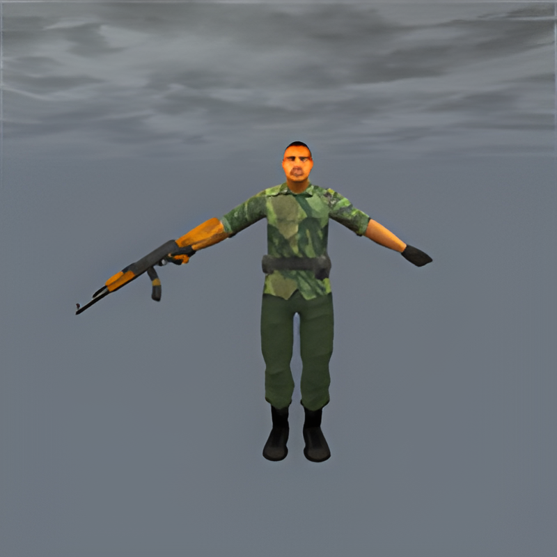 Russian Mercenary #3 w/ AK-47