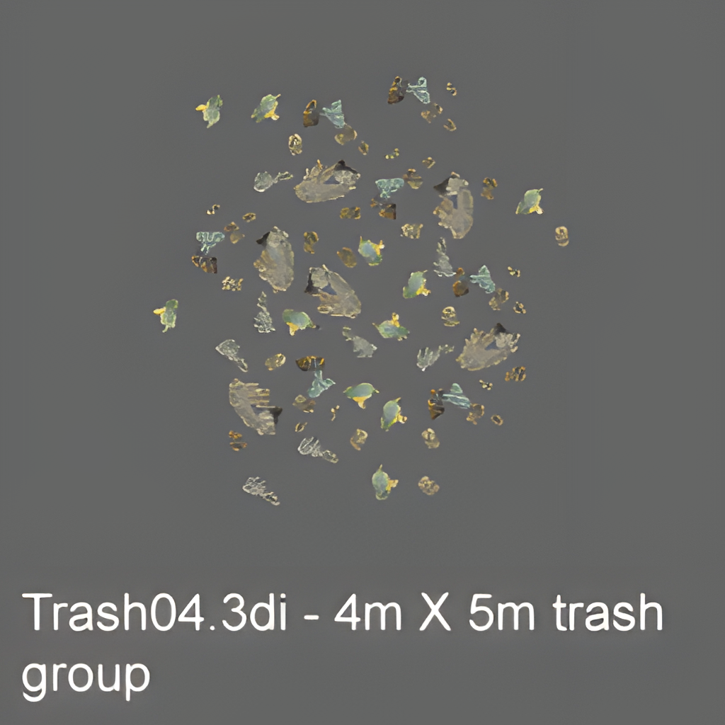 Group of Scattered Papers and Waste #3