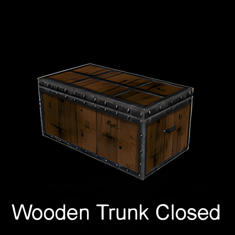 Closed Wooden Trunk