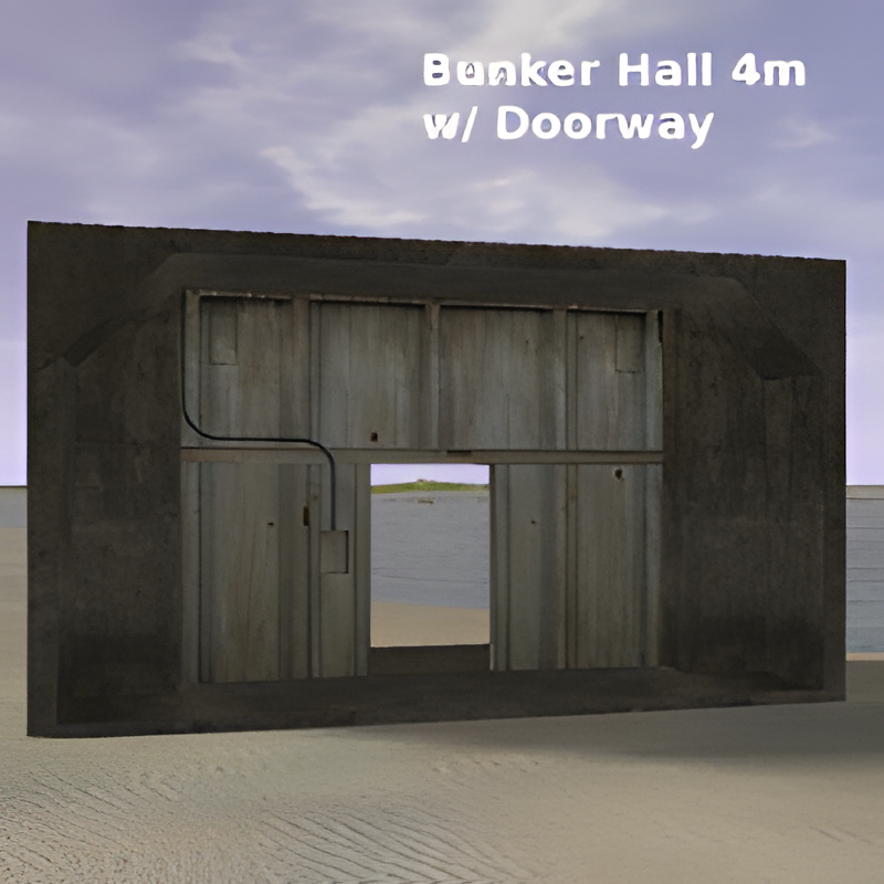 Underground Bunker Hall w/ Door (4m)