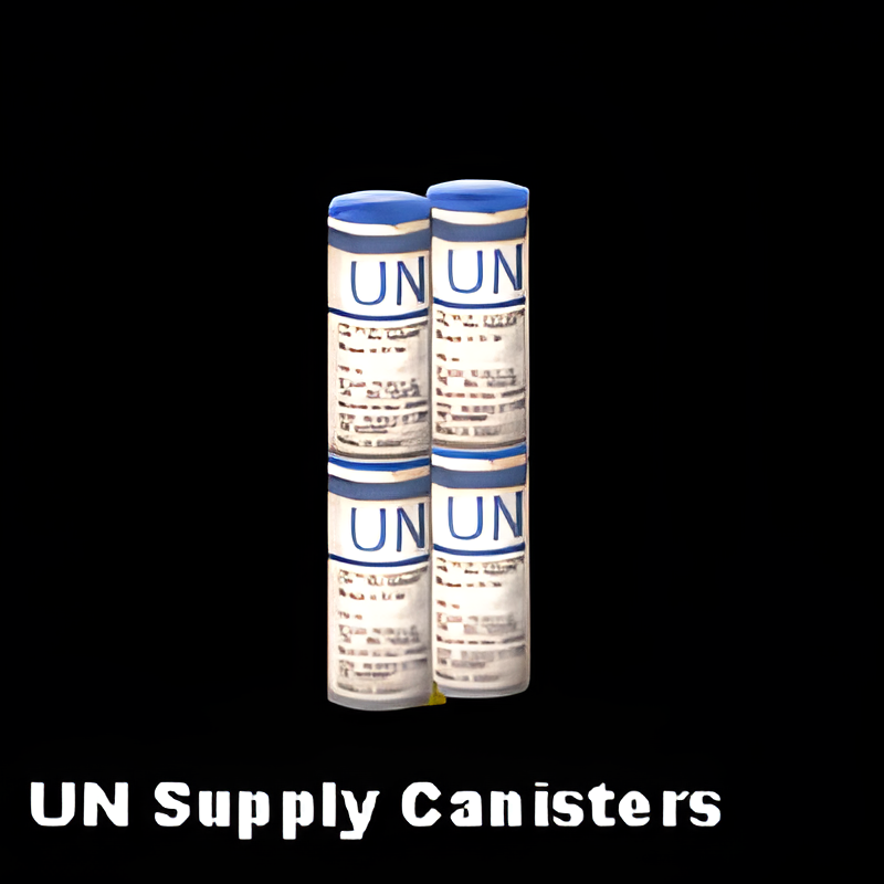 U.N. Group of Supply Canisters