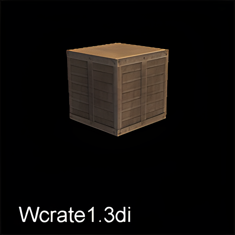Single Wooden Crate