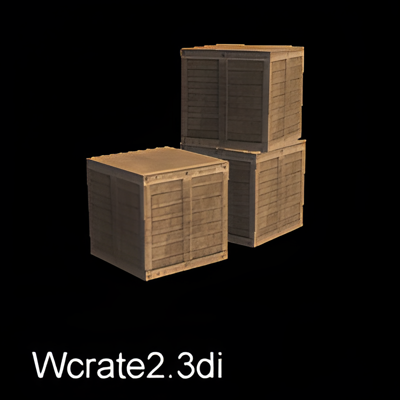 Group of Wooden Crates #2