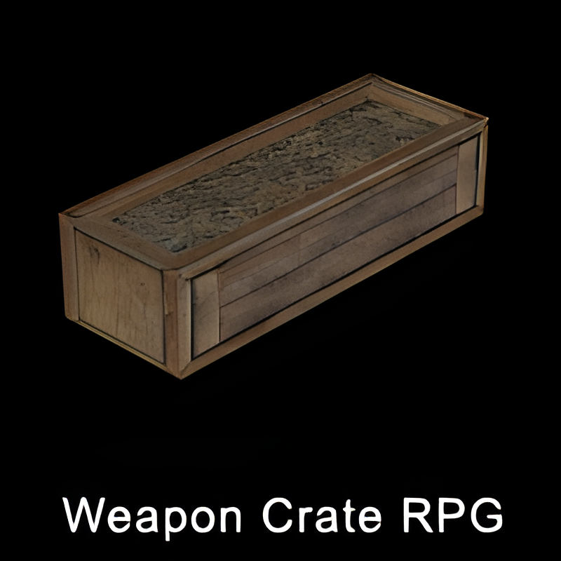 Wooden Weapons Crate w/ Open Lid (RPG-7)