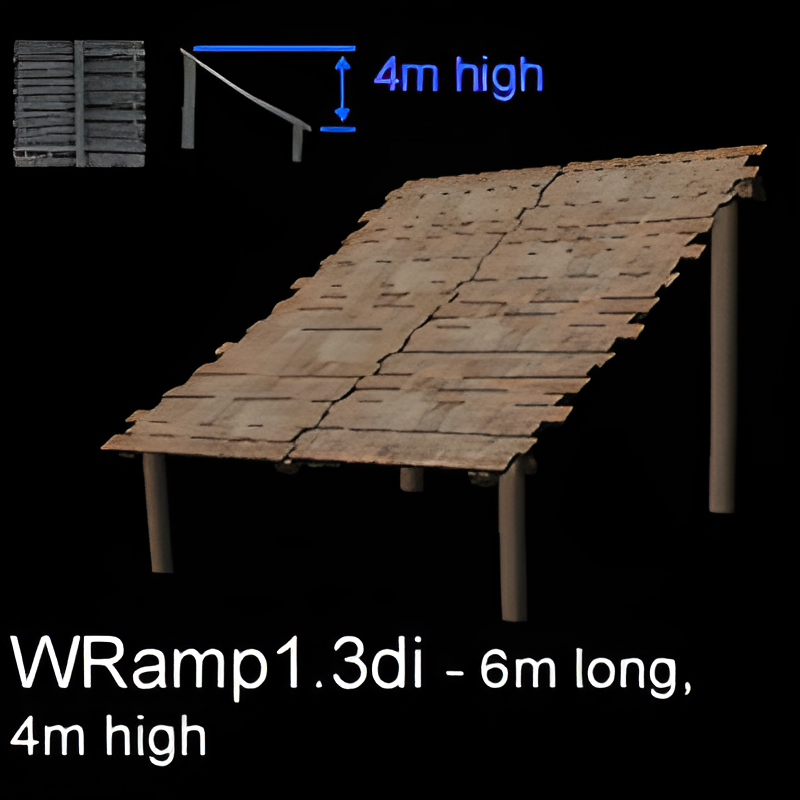 Wooden Ramp (6m long - 4m high)