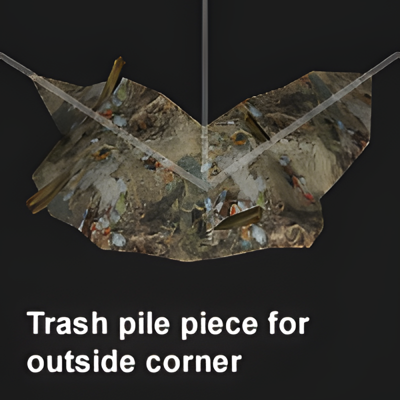 Corner Trash pile (to be placed at the corner of buildings)