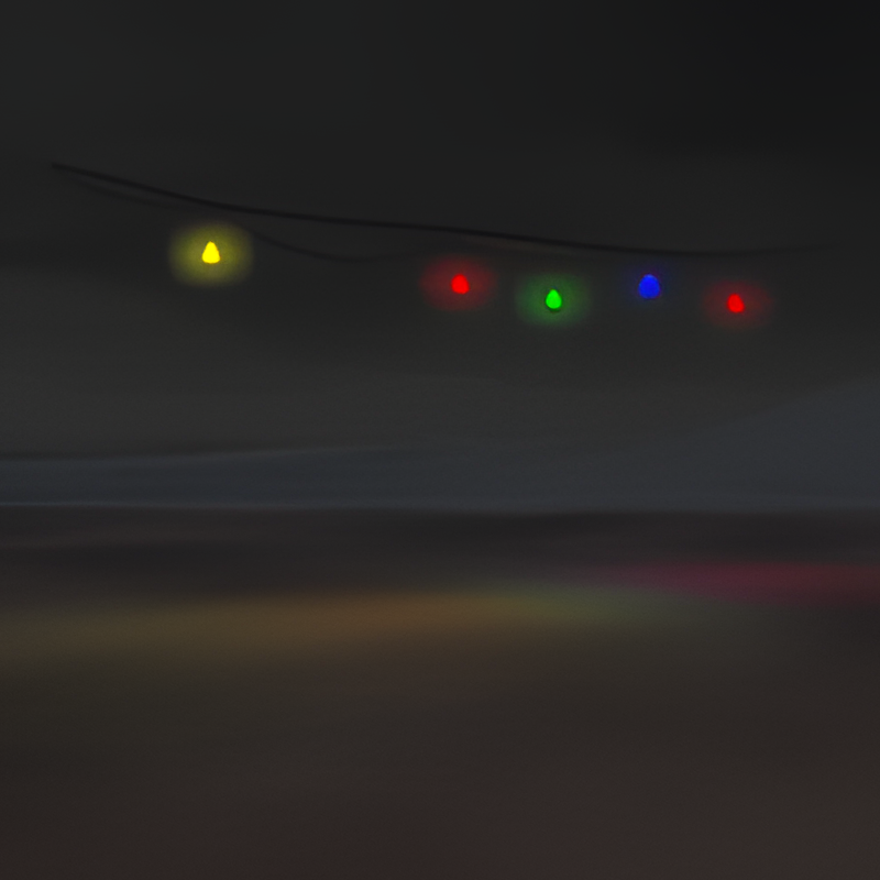 Christmas Lights: Multi color Solid