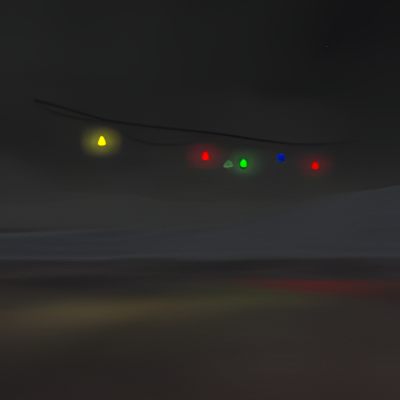 Christmas Lights: Multi color Slow Pulse Non-Dynamic