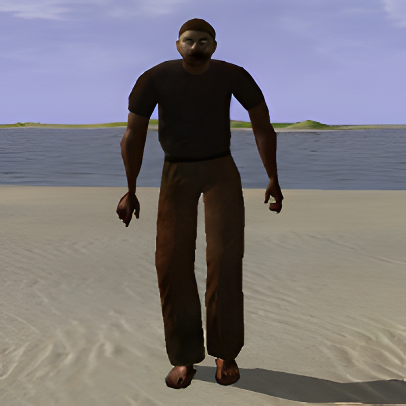 Zombie #7 Male - Slow: Squated